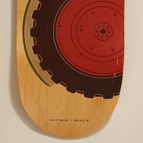 RARE BEAU'S BREWERY Skateboard Deck Wood HTF Tractor Lug Tread Beaus - Picture 4 of 6